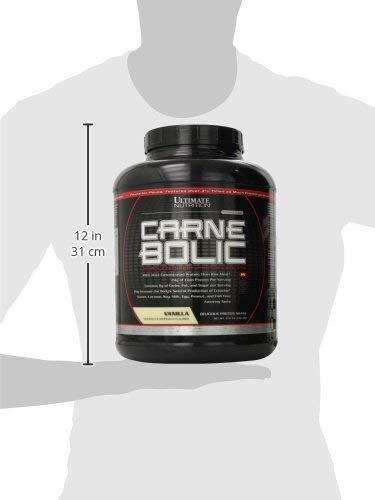 Ultimate Nutrition Carne Bolic Beef Protein Powder, Lactose Free Protein Shakes, Paleo and Keto Friendly with No Sugar or Carb, Low Calorie Isolate Powder, Hydrolized Protein, 60 Servings, Vanilla