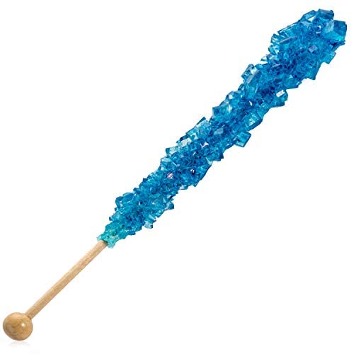 Frozen Ice Rock Candy Sticks 18 Individually Wrapped Rock Candy on a Stick 3 Wands