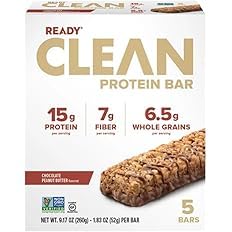 Ready Nutrition Clean Protein Bars - Chocolate Peanut Butter Flavor, 5 Bars - Pack of 1