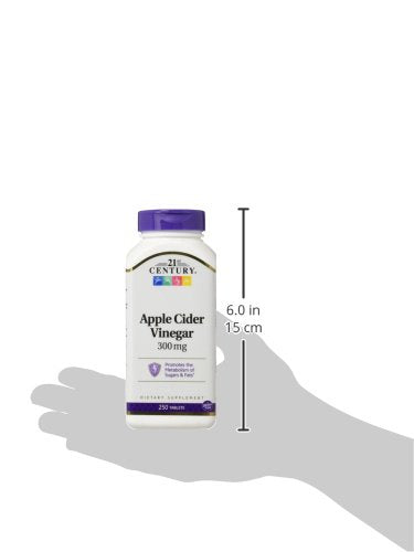 21st Century 300Mg Apple Cider Vinegar Tablets, 3 Count