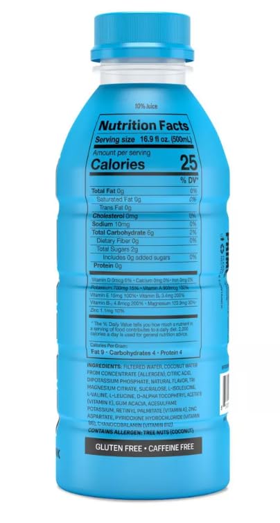 Prime Hydration Blue Raspberry 8 Pack 500ml
