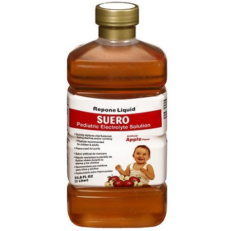 Repone Liquid Suero Apple Flavor Pediatric Electrolyte Solution (Pack of 2)