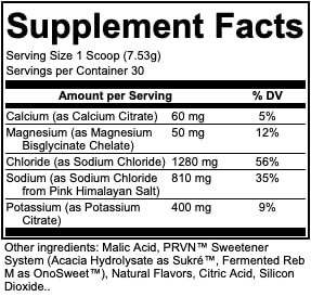 PRVN Performance Hydration+ Optimized Formula - Rich in Sodium, Potassium & Chloride for Enhanced Hydration & Recovery, 30 Serv (Watermelon)