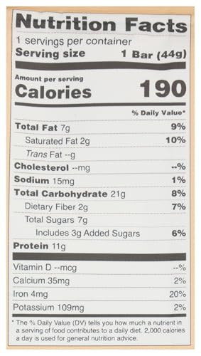 Balanced Tiger Vanilla Chai Protein Bar, Gluten Free, Non GMO, 1.55 Ounces (Pack Of 12)