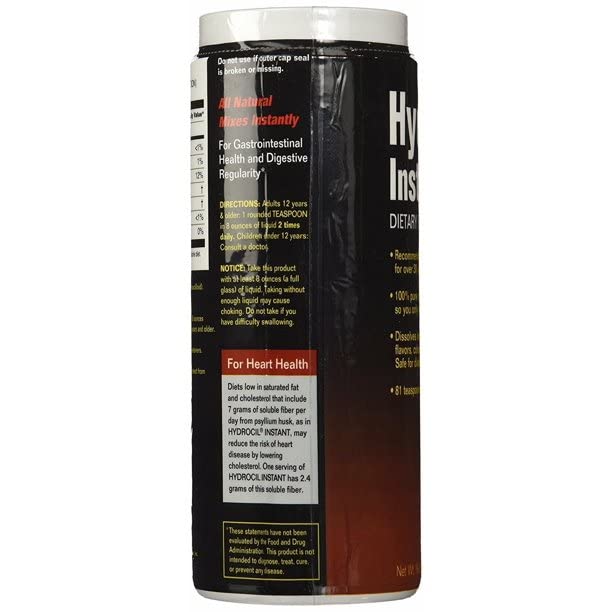 AZOJOY Hydrocil Instant Dietary Fiber Supplement 10.6 oz (Pack of 4)