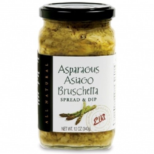 Elkis Gourmet Asparagus Asiago Bruschetta 12 Ounce