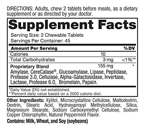 Roex Vitamins | Digestive Balance | Absorbs Nutrients | Dietary Supplement | Chewable Tablets | 90 Count