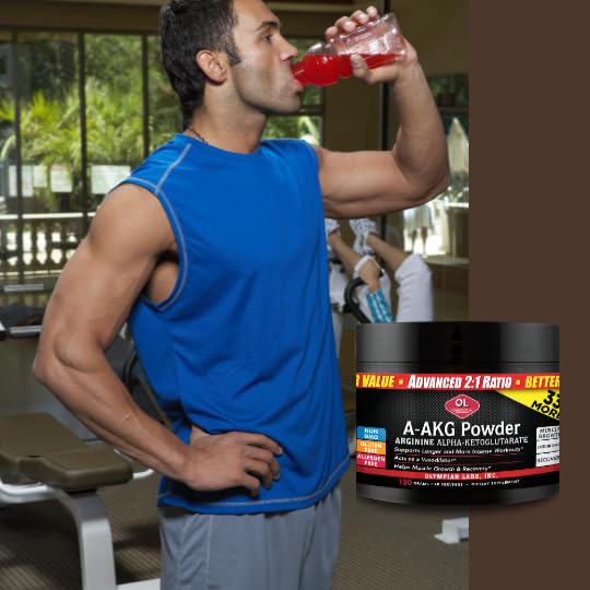 Olympian Labs PSN A-AKG Powder for Men's Health, Energy & Sports Nutrition Performance, 40-3g Servings, 120 Gram Jar