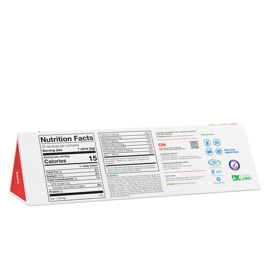Usoway Healthcare Product Bundle, Assorted Items-Fuxion ON-nvigorating Drink That Helps Improve Brain Nutrition and stimulates functionality (28 Sticks, ON)