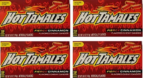 HOT TAMALES THEATER BOX by MIKE IKE PACK OF 4