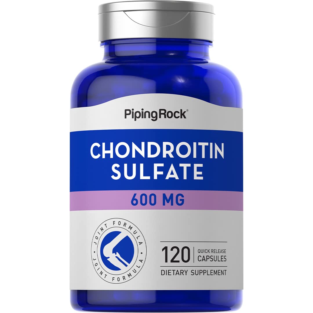 Piping Rock Chondroitin Sulfate Supplement | 600mg | 120 Capsules | Non-GMO, Gluten Free Supplement