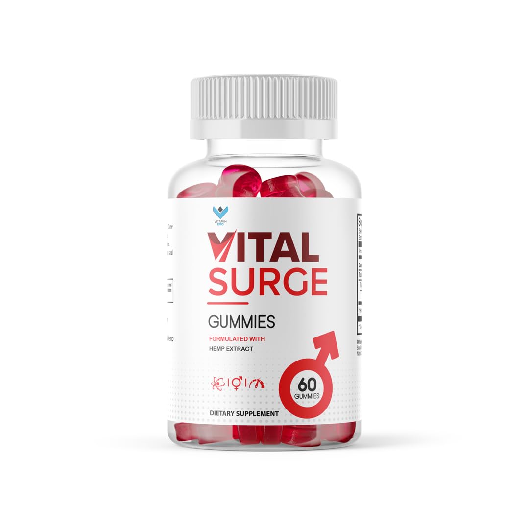 (2 Pack) Vital Surge Gummies, Vital Vita Surge Advanced Extra Strength Formula Gummy Mens Detox Vitamin Supplement - Vitalsurge Gomitas Vita-Surge All Natural Vitasurge Gummys (120 Gummies)