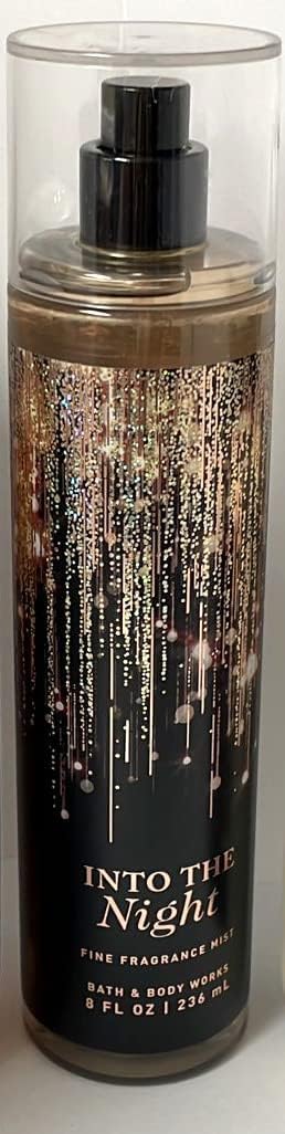 Bath and Body Works INTO THE NIGHT Fine Fragrance Mist 8 Fluid Ounce (2019 Limited Edition)