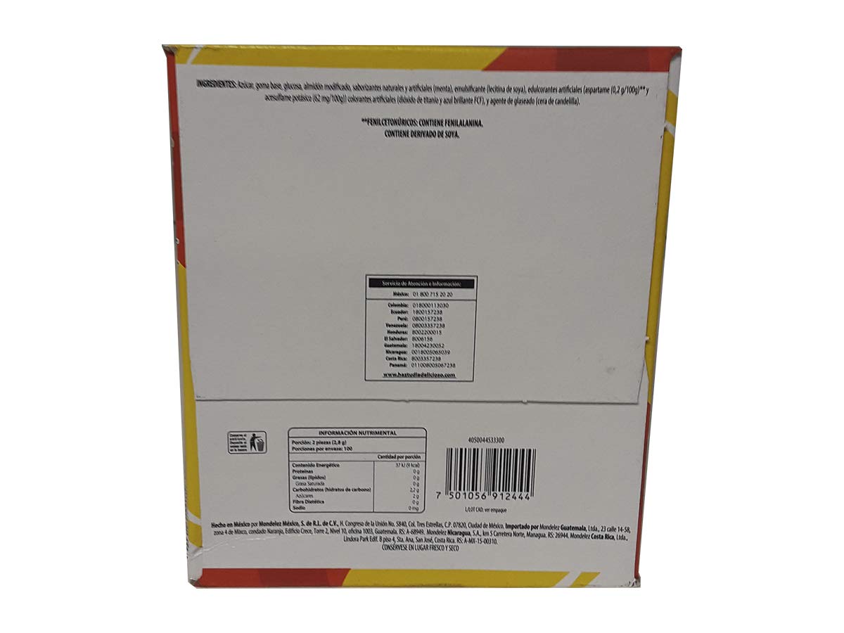 Adams Gum 100 x 2 units Chiclets Pack of 1