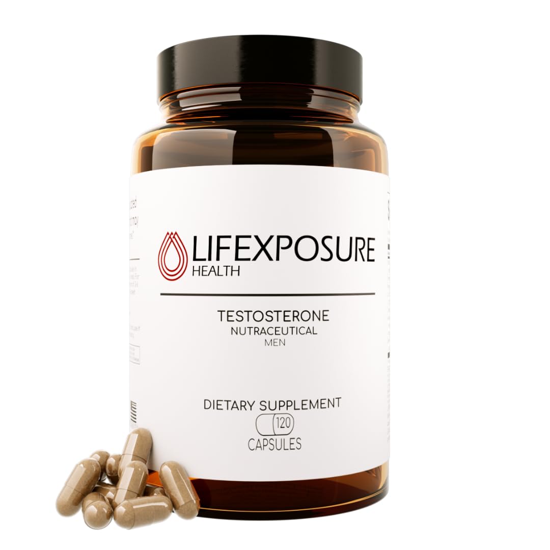Lifexposure Testosterone Supplement for Men - Formulated to Support Hormone Balance, Energy, and Muscle Growth - 1 Month Supply
