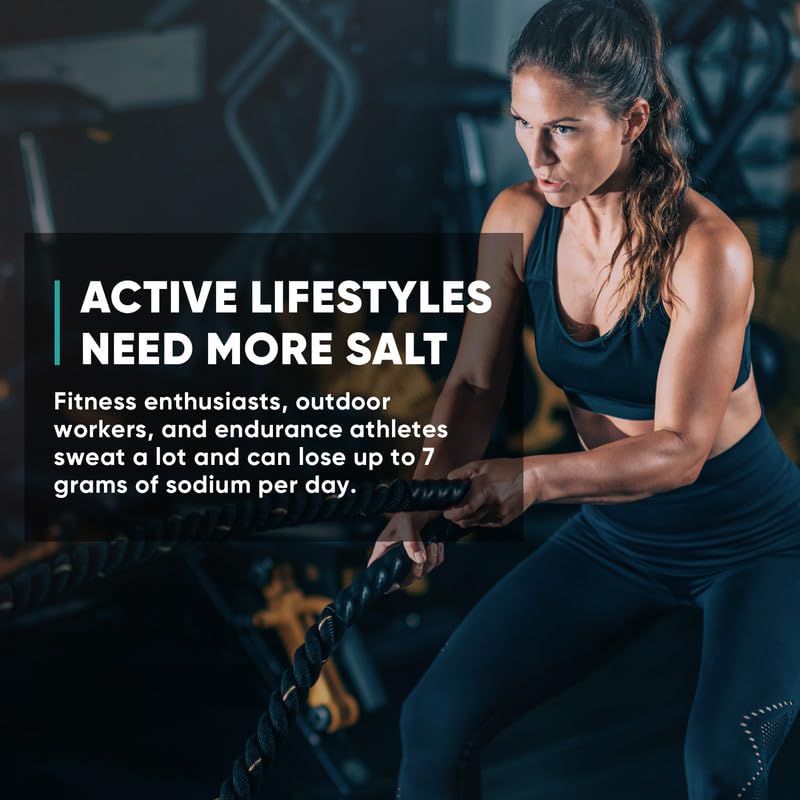 Venture Pal High Sodium Sugar Free Electrolytes Powder Packet - Hydration Packets with Sodium, Potassium & Magneisum | Zero Calories | Vegan | Keto & Paleo Friendly Electrolyte Drink Mix | 16 Stick