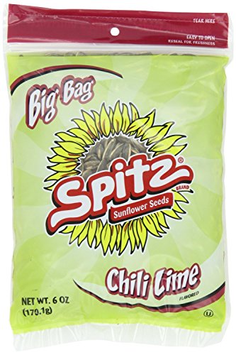 Spitz Sunflower Seeds Chili Lime Flavored Big Bag 6oz Bag Pack of 4