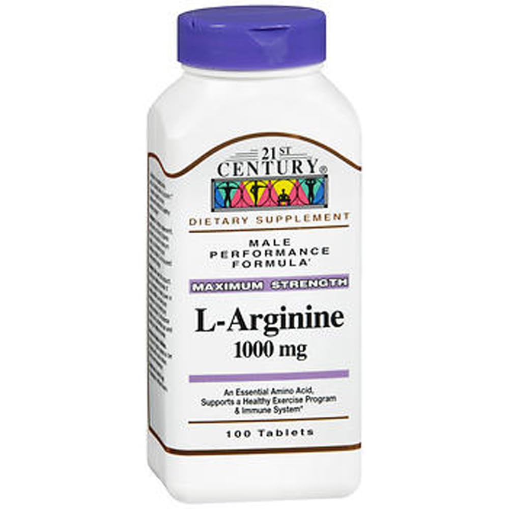 21st Century L-Arginine 1000mg, Maximum Strength 100 ea