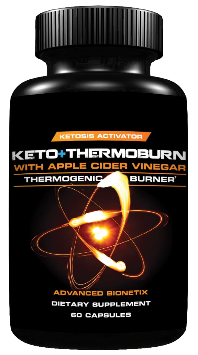 Advanced Bionetix ThermoBurn™ Ketosis Activator Keto Pills + Apple Cider Vinegar Capsules Thermogenic Weight Loss. ACV Pills Work Synergistically Hunger Control, Detox, Diet Pills That Work