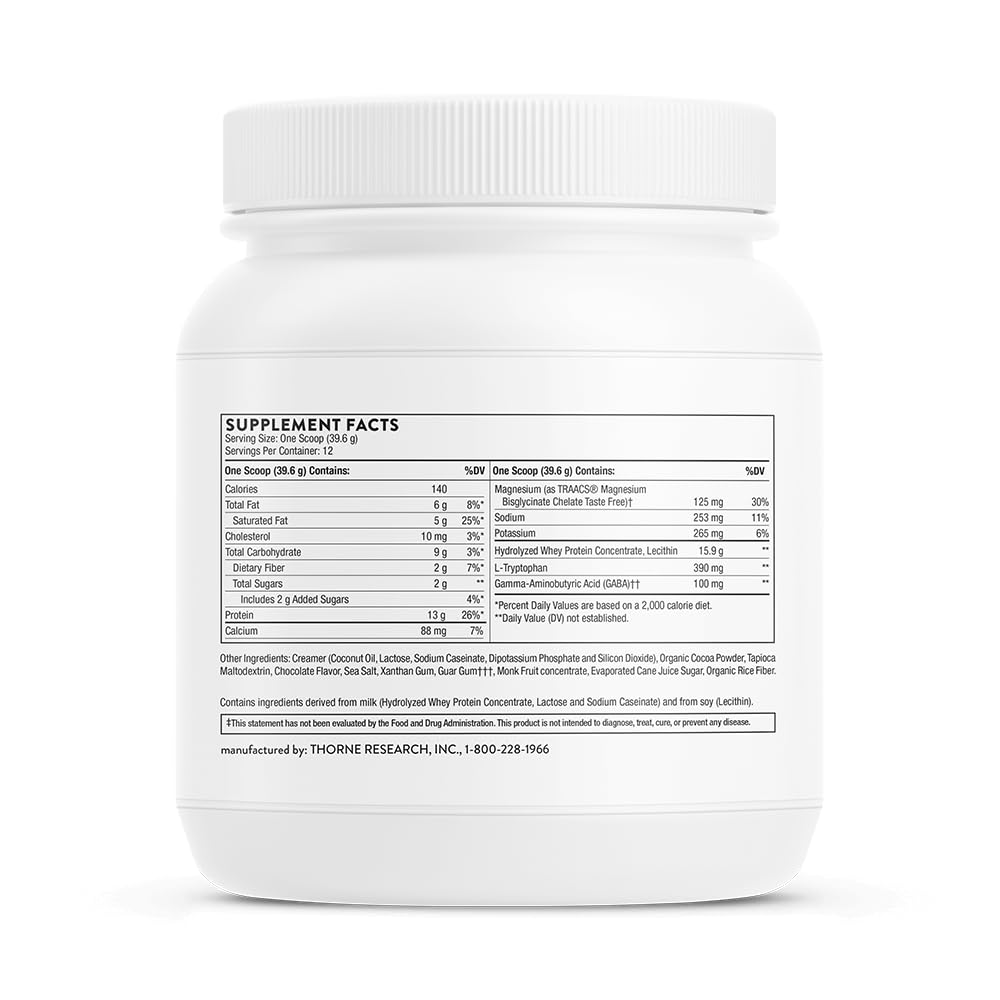 THORNE RecoveryPro - Whey Protein Muscle Recovery Supplement - Support Nutrition, Workout Performance & Sleep* - NSF Certified for Sport - 12 Servings - 16.7 Oz