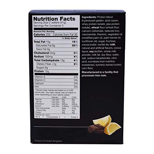 Proti Fit Bariatrix Lemon Wafer Square for weight loss - 15 grams of protein - 5 box serving