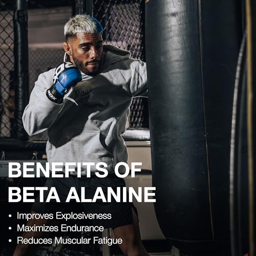 RAW Beta Alanine Powder, Unflavored (60 Servings) - Pre-Workout Powder for Men & Women - Beta Alanine Supplement for Workout Endurance - Preworkout Beta Alanine Powder for Reduced Muscular Fatigue