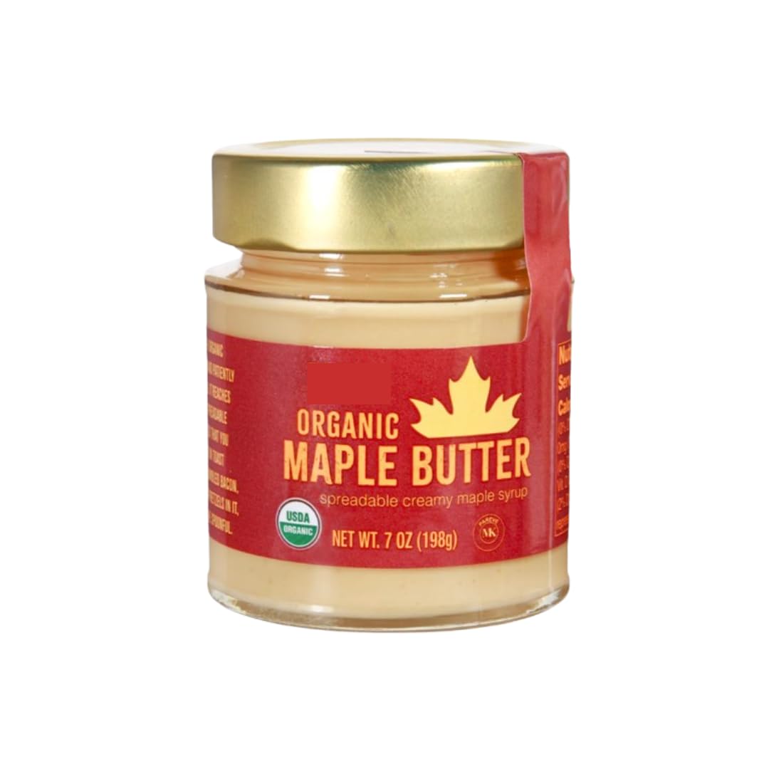Trader Js Organic Maple Butter, Spreadable Creamy Maple Syrup 7 oz (198g) (1 PACK)