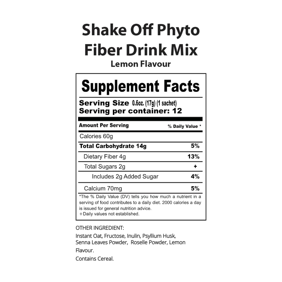 Generic Shake Off Phyto Fiber Lemon, Yellow