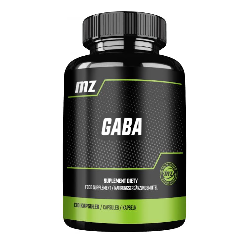 GABA 700 mg per Capsule - 120 Capsules - 4 Month Supply - for Enhanced Relaxation and Stress Management - Diet Supplement by MZ