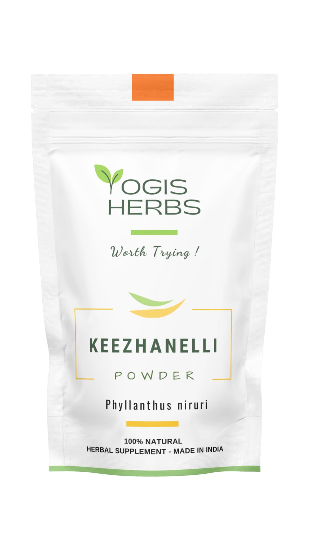 YOGIS HERBS Keezhanelli Powder (Phyllanthus Niruri) | Chanca Piedra Stone Breaker - Liver, Kidney & Gallbladder Support- Fresh & Pure Herbal Supplement (3.5 oz)