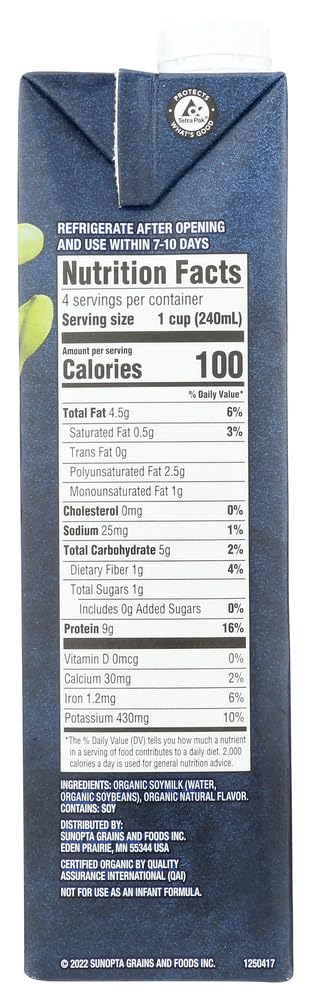 Westsoy Organic Unsweetened Vanilla Soymilk 32 ounce 2 pack 64 total ounces by West Soy