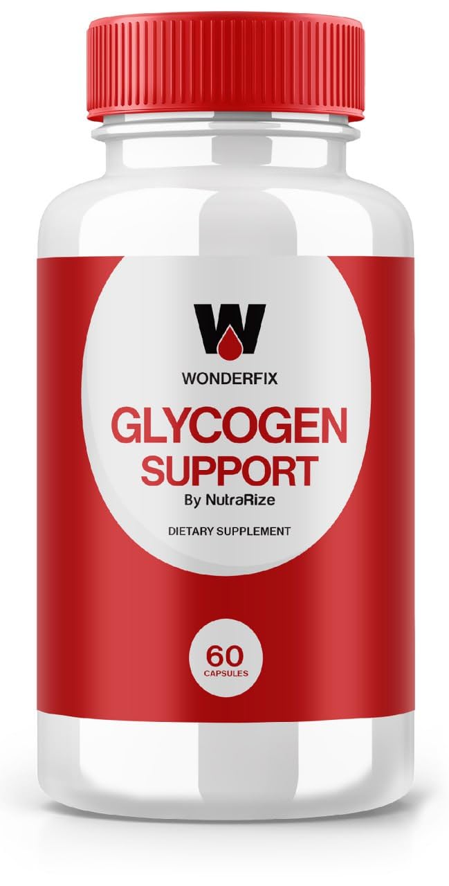 Wonderfix Glycogen Support Capsules - Official Wonderfix Glycogen to Maintain Stable Healthy Levels, Glycogen Support Advanced Blood Dietary Supplement, Wonder Fix Formula Reviews (60 Capsules)