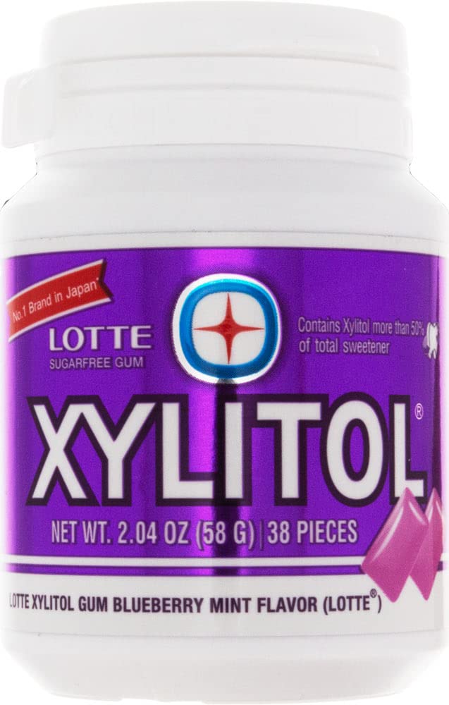 Lotte Xylitol Blueberry Mint Gum 204 OZ Pack of 1