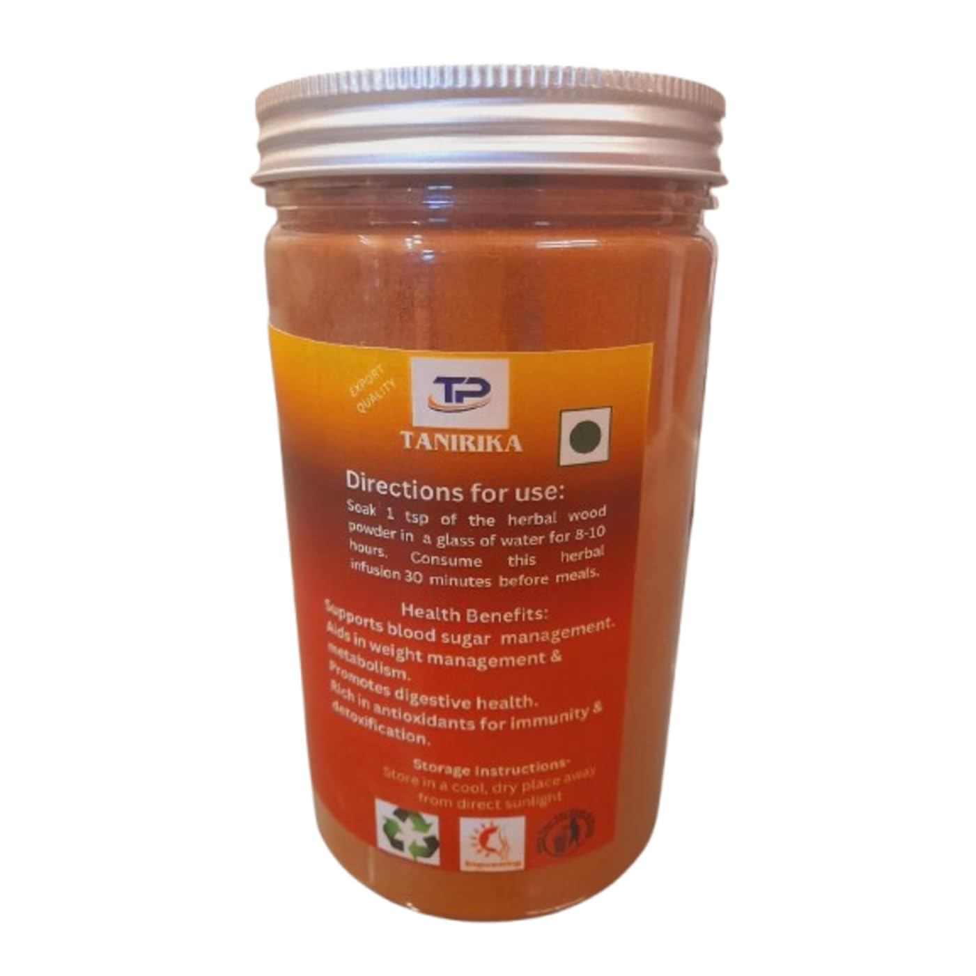 Tanirika Vijaysar Organic Wood Powder/ 100% Natural/Health and Personal Care/ 400GM