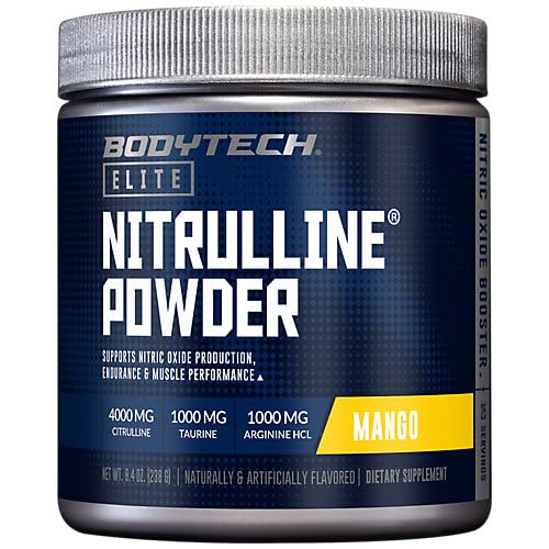 Nitrulline Powder a" Supports Nitric Oxide Production, Endurance, & Muscle Performance a" Mango (8.4 oz./25 Servings)