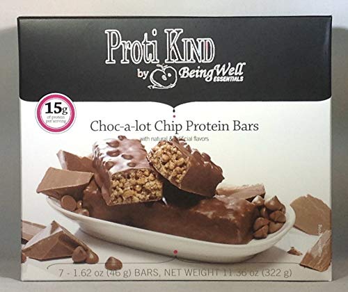 Being Well Essentials Proti-King 15g Protein Bars - 15 flavors 7 servings (Choc-a-lot Chip)