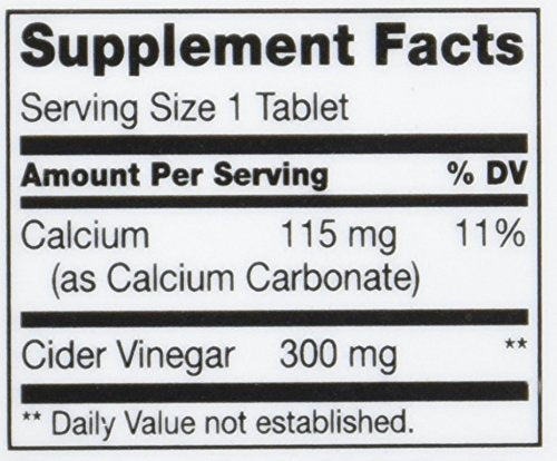 21st Century 300Mg Apple Cider Vinegar Tablets, 3 Count