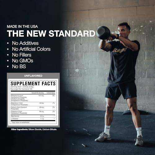 RAW Beta Alanine Powder, Unflavored (60 Servings) - Pre-Workout Powder for Men & Women - Beta Alanine Supplement for Workout Endurance - Preworkout Beta Alanine Powder for Reduced Muscular Fatigue