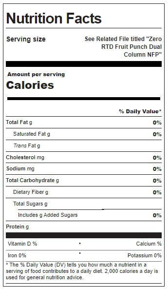 Sqwincher Zero Fruit Punch 20 fl oz Case of 24