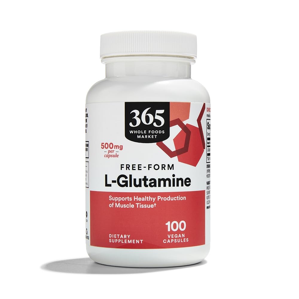 Whole Foods Market, L Glutamine 500Mg Veggie Caps, 100 Count