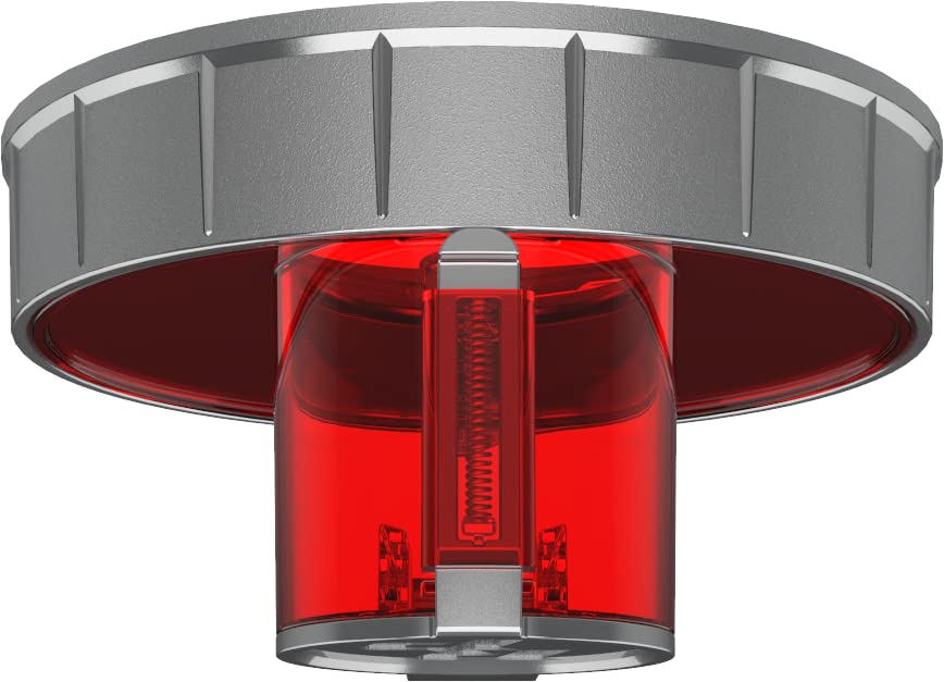 RELOADPRO XL Protein Scoop and Supplement Funnel Attachment for Pre and Post Workout Powders, BPA Free, Spill Proof Dispenser, Universally Fits Most Product Containers, Raging Red, Reload Pro