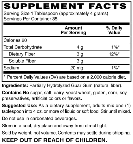 BariatricPal ClearFiber™ 5oz Powder Dissolves Clearly with No Grit, Thickening, or Flavor! (35 Serving Tub)