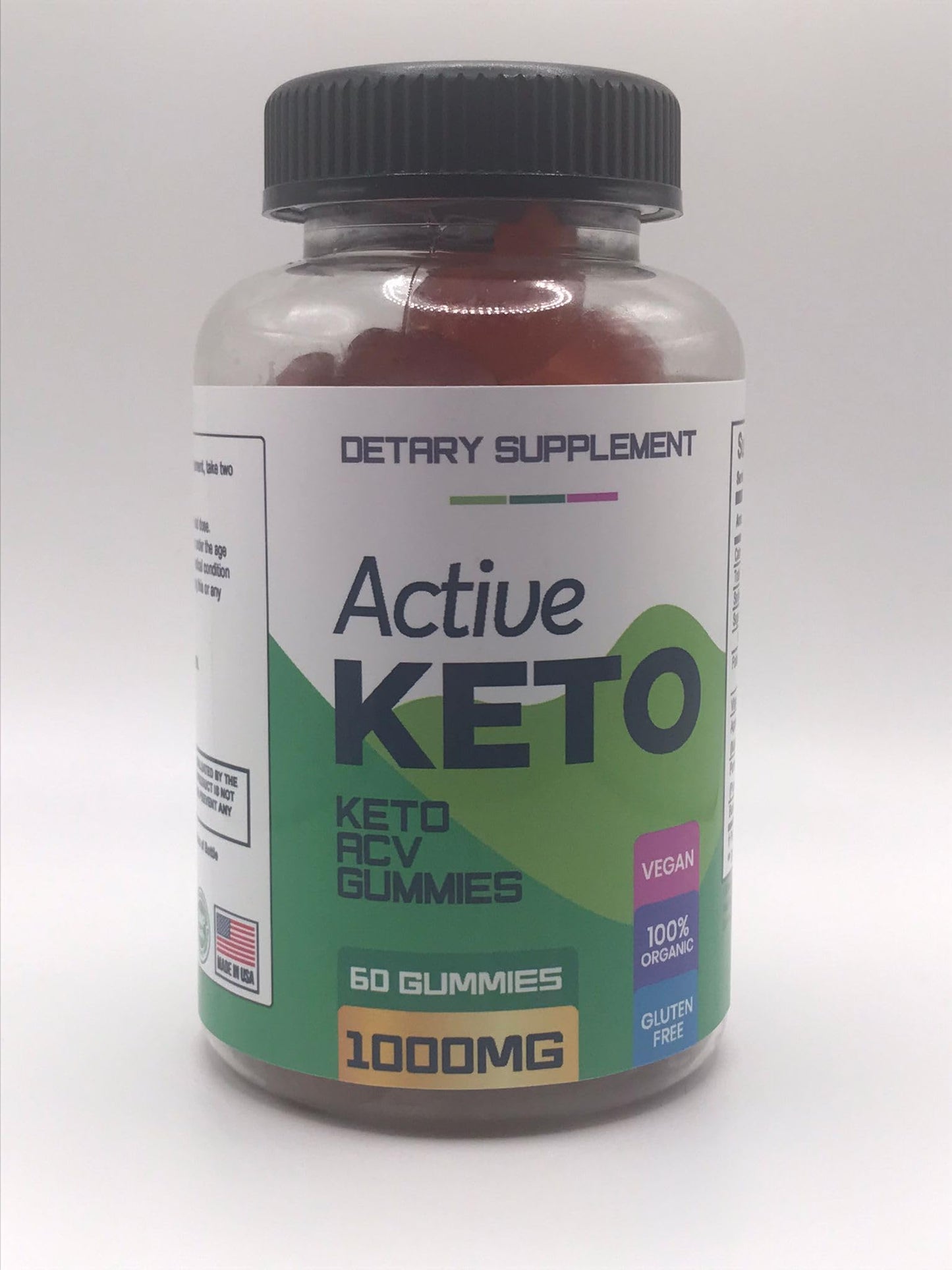 Zonata (2 Pack) Active Keto Gummies,Active Keto ACV Gummies, 120 Count