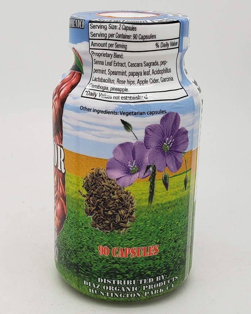 Diaz Super Desintoxicador Intestinal 90 Capsules