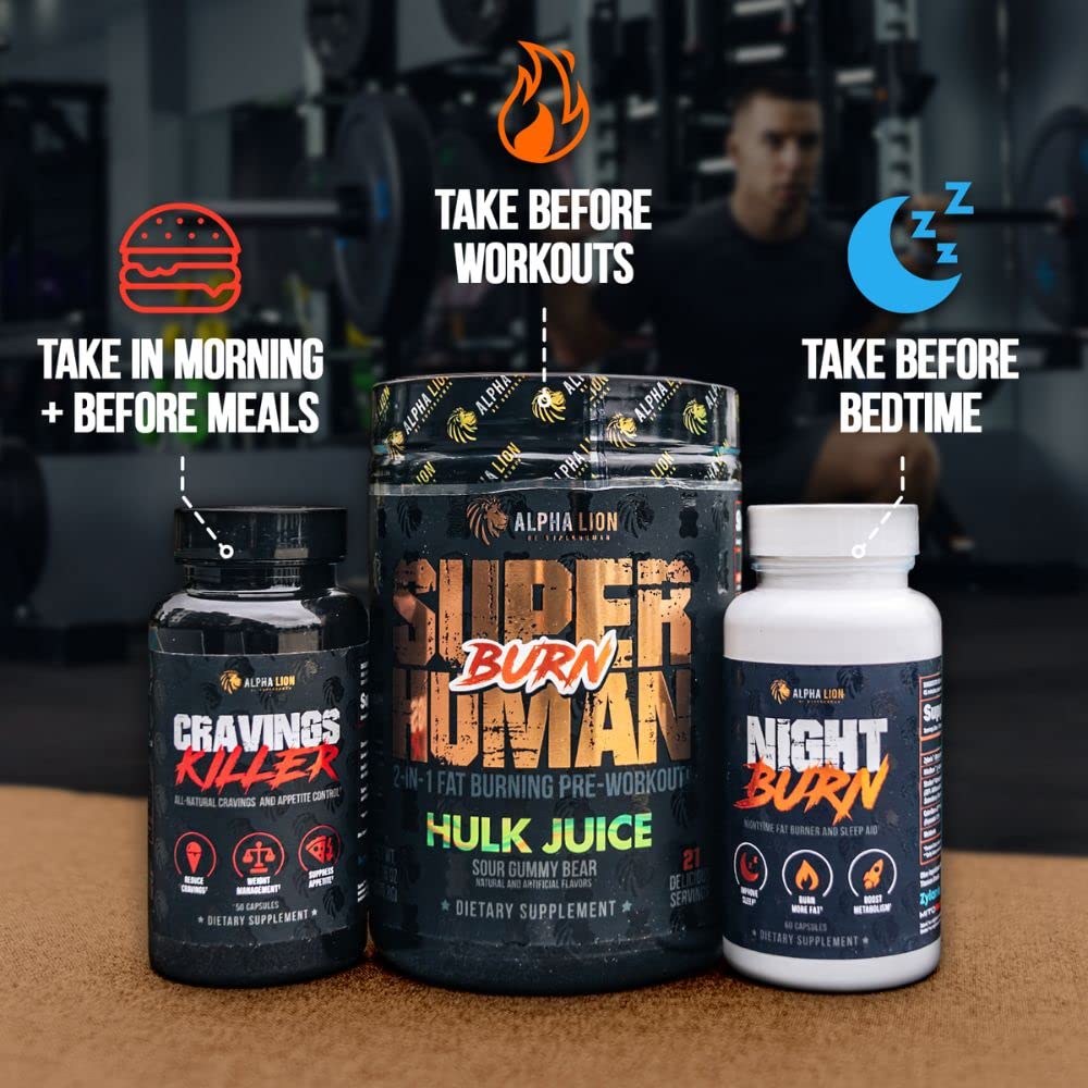 Alpha Lion Cravings Killer Supplement with Saffron Extract & Garcinia Cambogia Extract for Metabolism & Diet Support, Helps Control Hunger & More (50 Capsules)