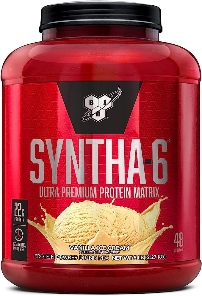 BSN SYNTHA-6 Protein Powder, Vanilla Ice Cream, 80 Ounce
