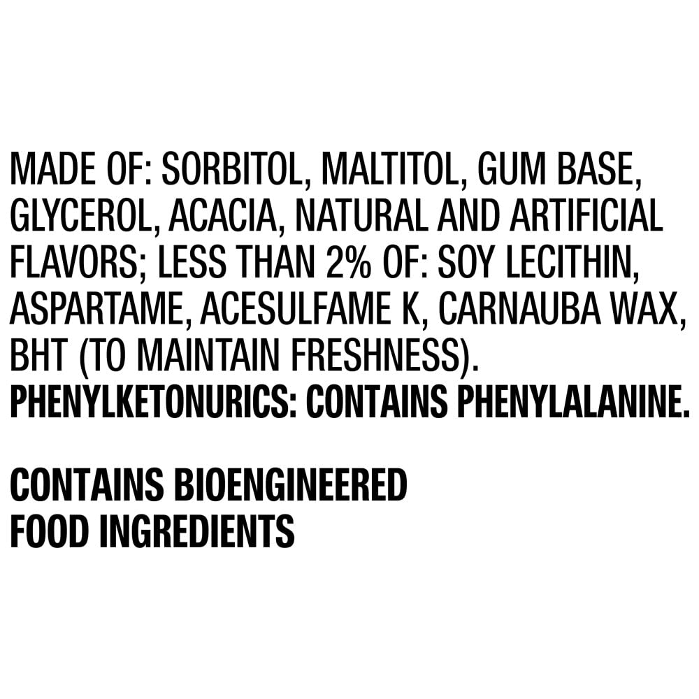 Eclipse Spearmint Sugarfree Gum 60 Count Pack of 6