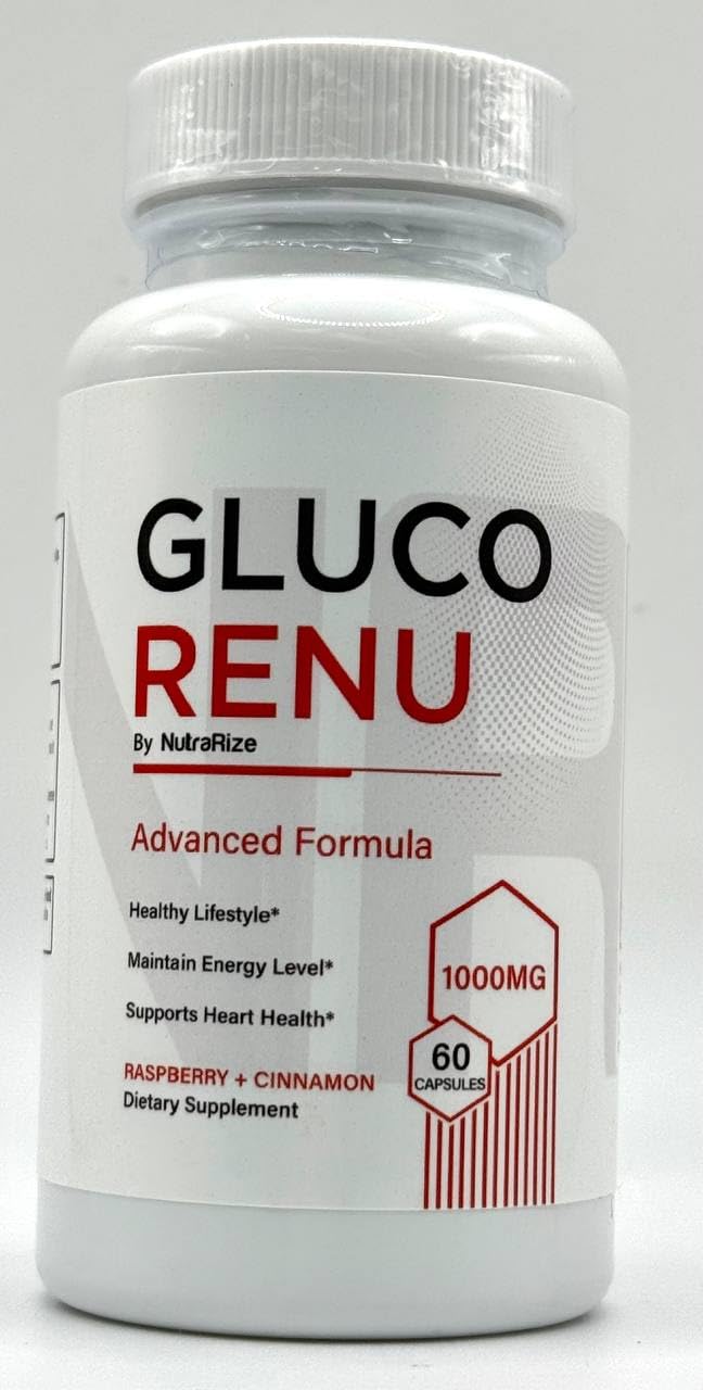 NutraRize Gluco Renu Capsules, Official GlucoRenu Pills, Natural Support for Healthy Levels, Circulation and Balance, Premium Formula for Overall Health, GlucoReNu Glyco Optimizer (60 Capsules)