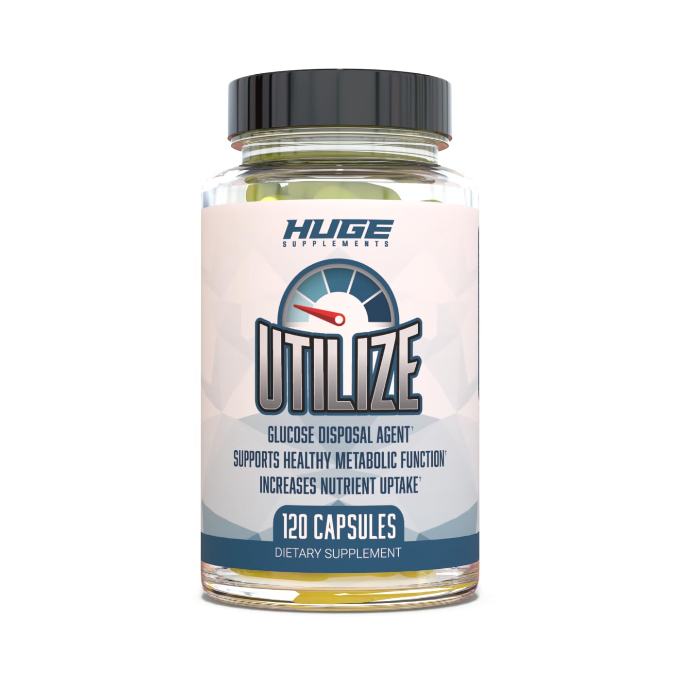 Utilize Glucose Disposal Agent (GDA), Carb Blocker & Nutrient Partitioner, Support Healthy Metabolic Function with 1.5g Berberine, 500mg Bitter Melon, 125mg Cinnamon & More (120 Capsules)