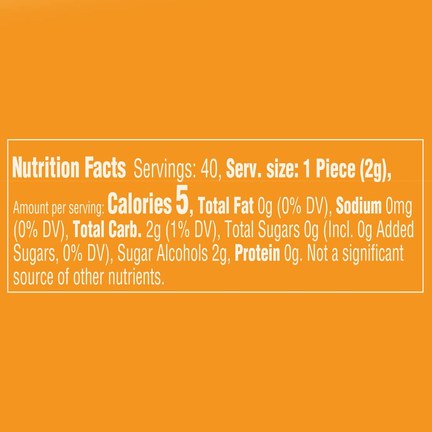 EXTRA Refreshers Fruit Mix Sugar Free Chewing Gum Bulk 40 Piece Bottle Pack of 6